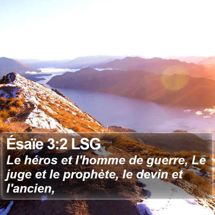 Ésaïe 3:2 LSG Bible Study