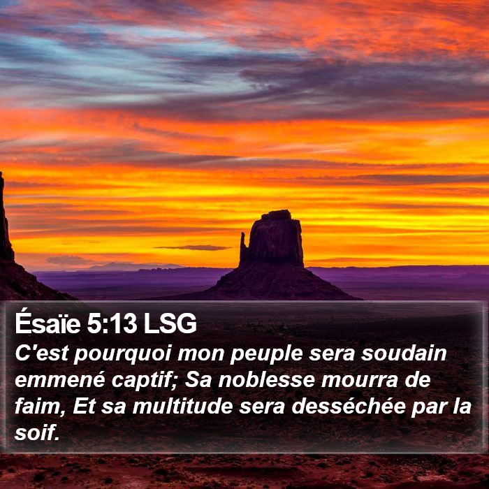 Ésaïe 5:13 LSG Bible Study