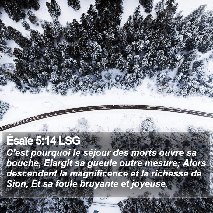 Ésaïe 5:14 LSG Bible Study