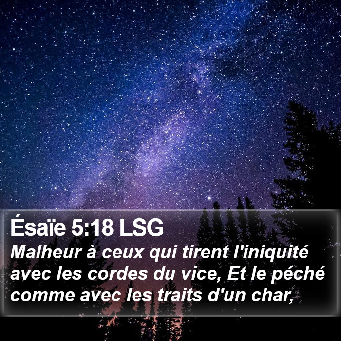 Ésaïe 5:18 LSG Bible Study