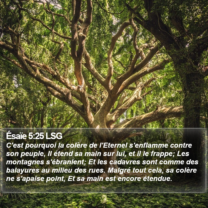 Ésaïe 5:25 LSG Bible Study