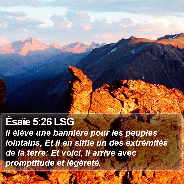 Ésaïe 5:26 LSG Bible Study