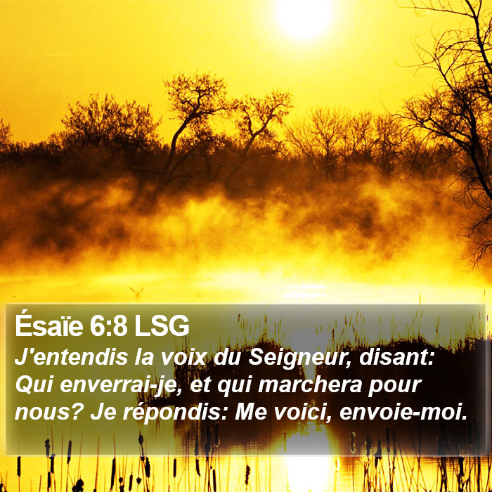 Ésaïe 6:8 LSG Bible Study