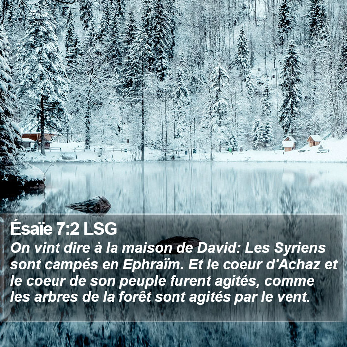 Ésaïe 7:2 LSG Bible Study