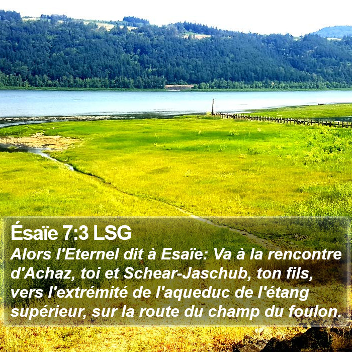 Ésaïe 7:3 LSG Bible Study