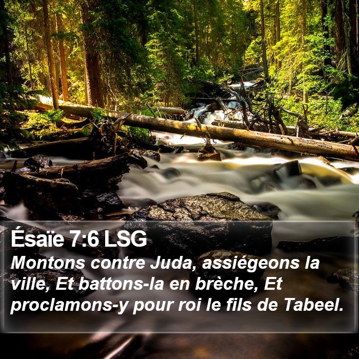 Ésaïe 7:6 LSG Bible Study