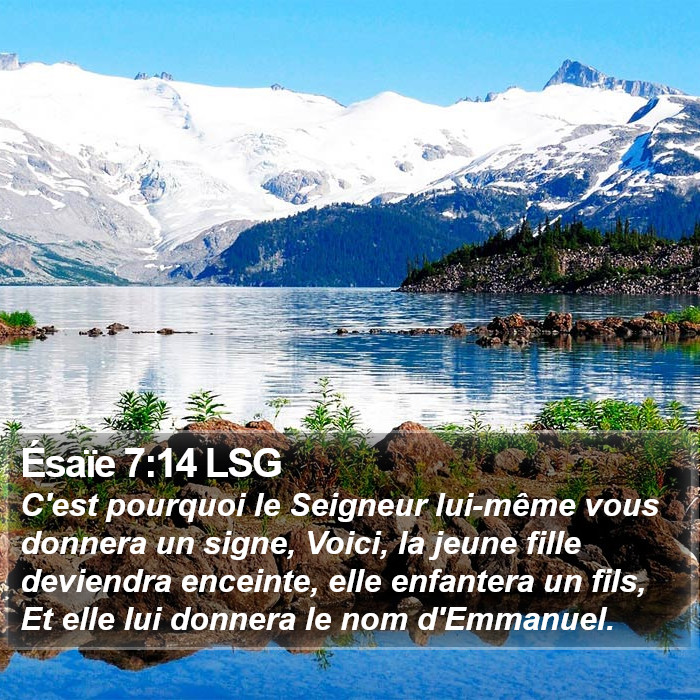 Ésaïe 7:14 LSG Bible Study