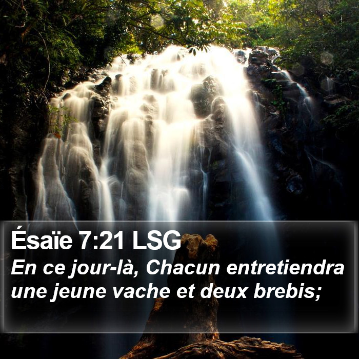 Ésaïe 7:21 LSG Bible Study