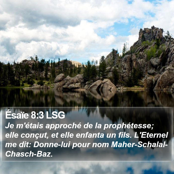 Ésaïe 8:3 LSG Bible Study