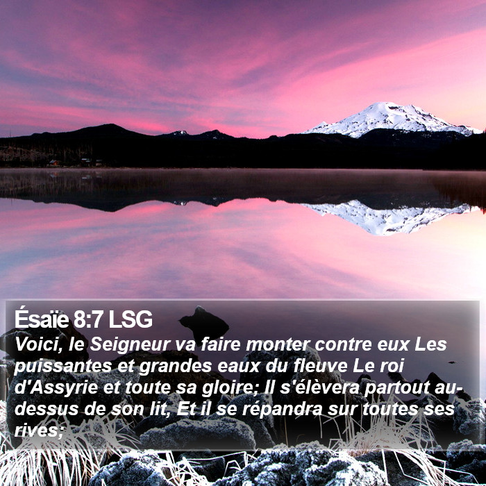 Ésaïe 8:7 LSG Bible Study