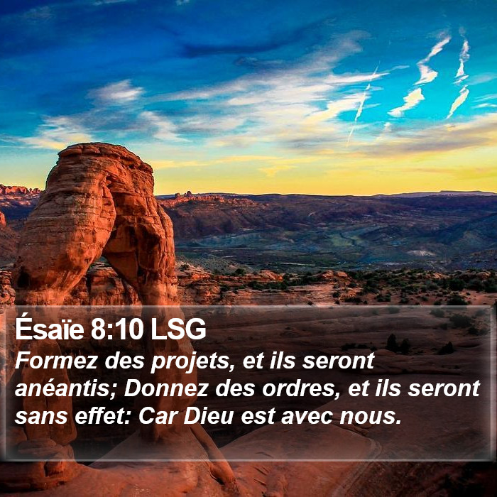 Ésaïe 8:10 LSG Bible Study