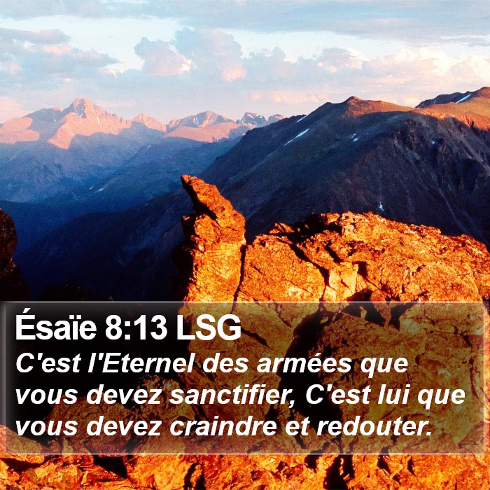 Ésaïe 8:13 LSG Bible Study