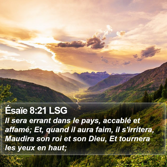 Ésaïe 8:21 LSG Bible Study