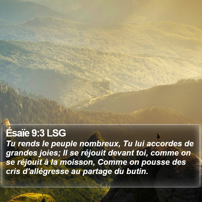 Ésaïe 9:3 LSG Bible Study