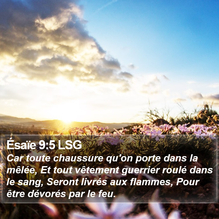 Ésaïe 9:5 LSG Bible Study