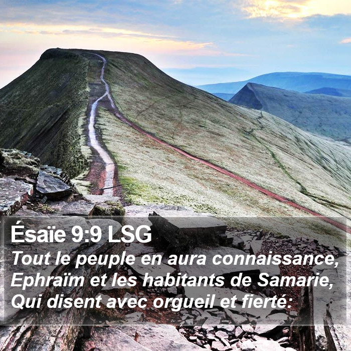 Ésaïe 9:9 LSG Bible Study