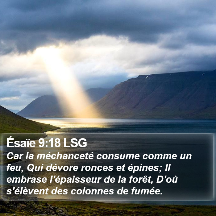 Ésaïe 9:18 LSG Bible Study