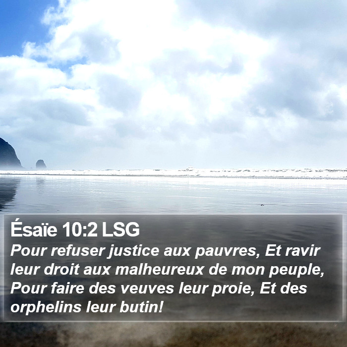 Ésaïe 10:2 LSG Bible Study