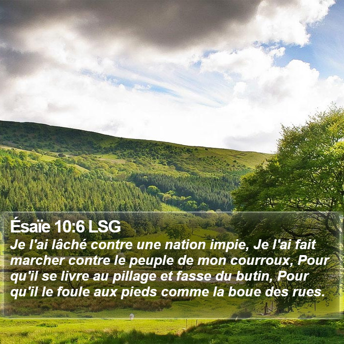 Ésaïe 10:6 LSG Bible Study