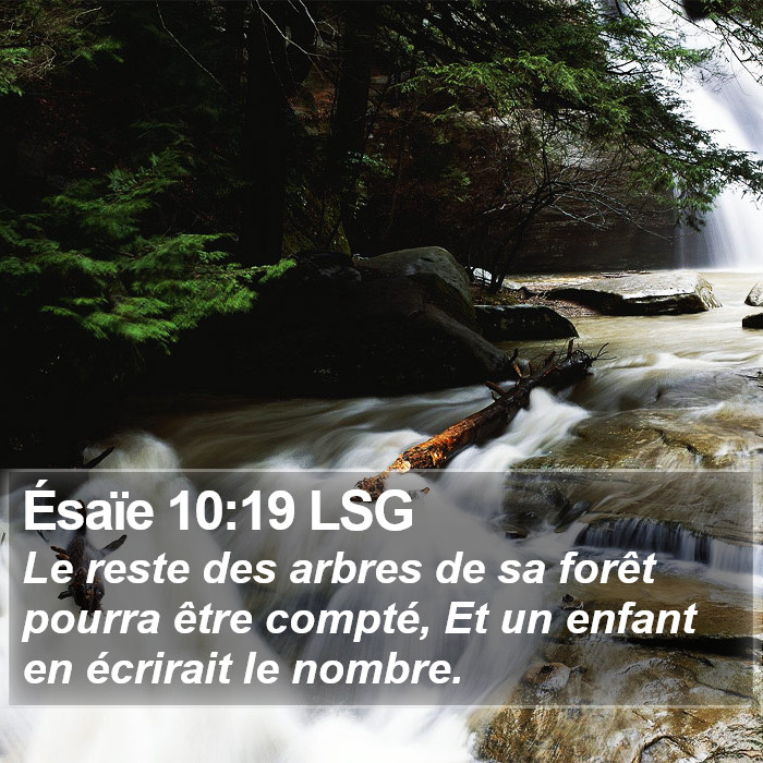 Ésaïe 10:19 LSG Bible Study