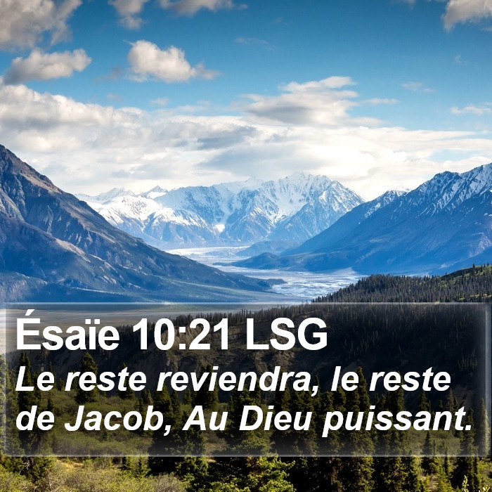 Ésaïe 10:21 LSG Bible Study