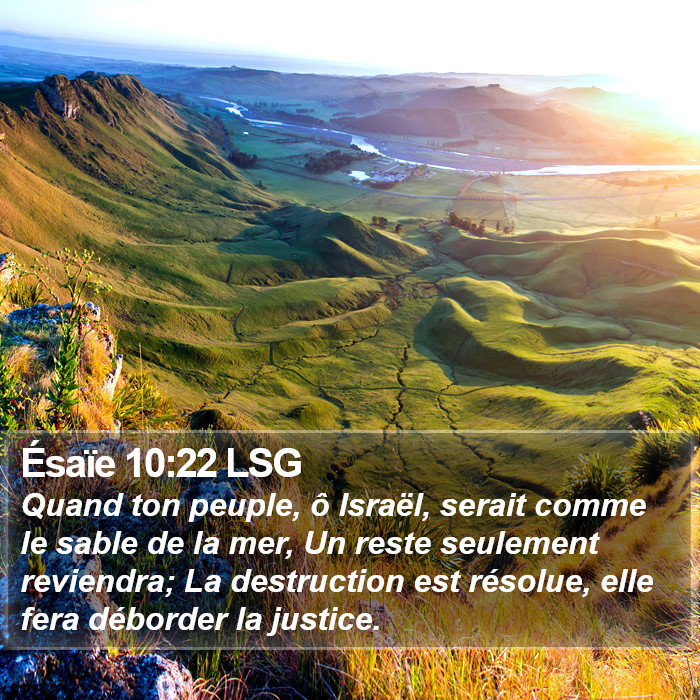 Ésaïe 10:22 LSG Bible Study