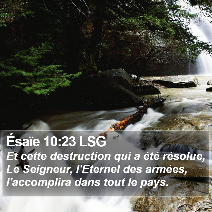 Ésaïe 10:23 LSG Bible Study