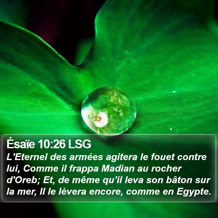 Ésaïe 10:26 LSG Bible Study