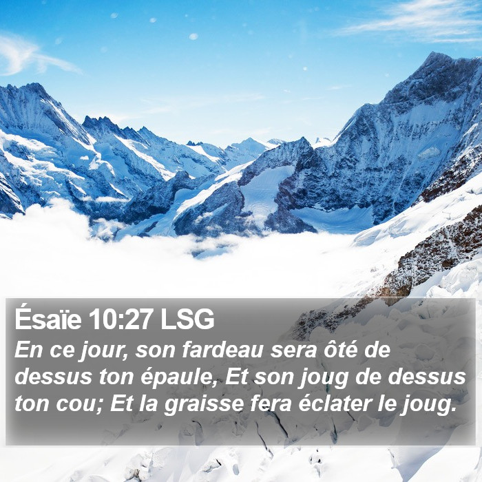 Ésaïe 10:27 LSG Bible Study