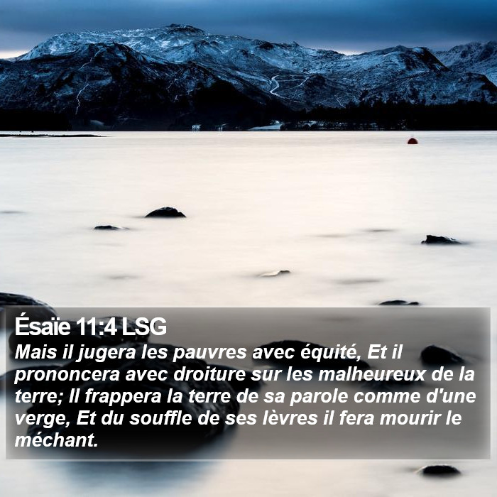 Ésaïe 11:4 LSG Bible Study