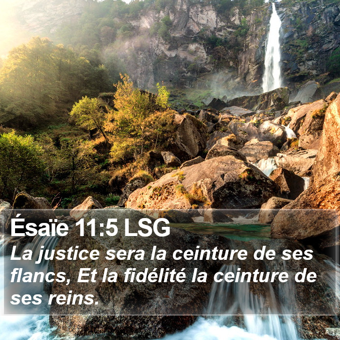 Ésaïe 11:5 LSG Bible Study