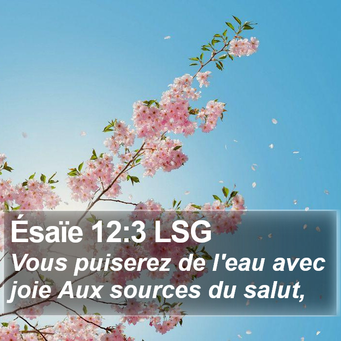 Ésaïe 12:3 LSG Bible Study