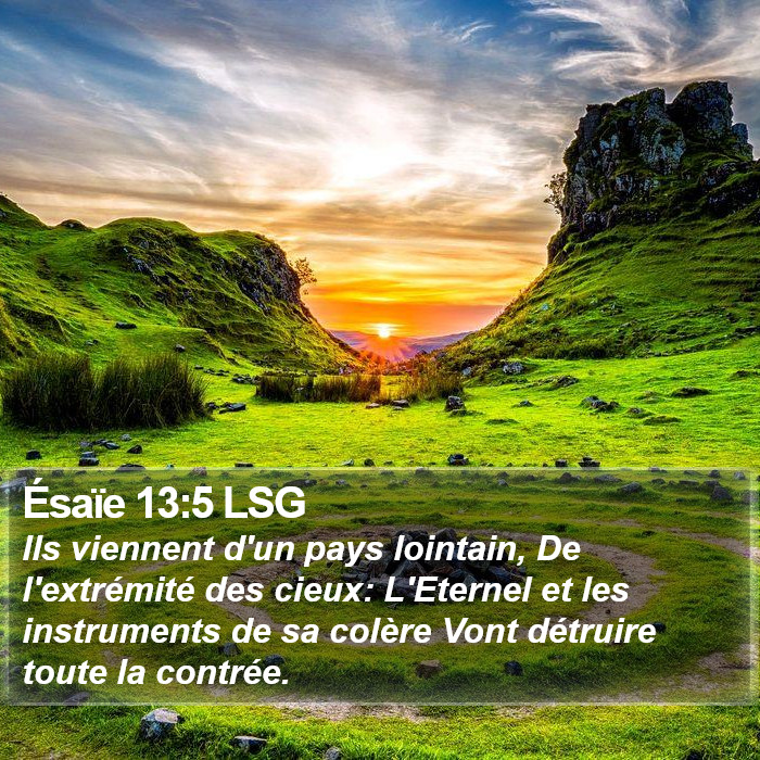 Ésaïe 13:5 LSG Bible Study