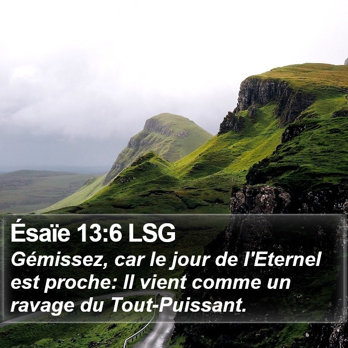 Ésaïe 13:6 LSG Bible Study