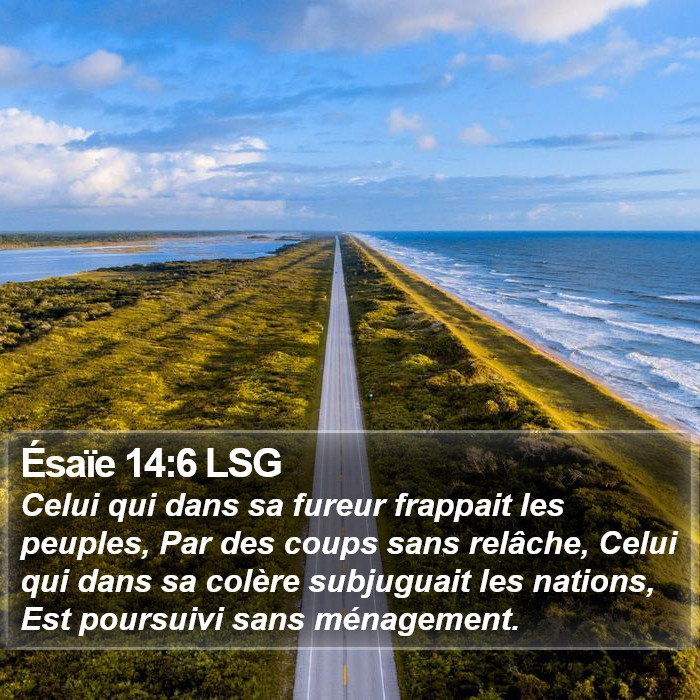 Ésaïe 14:6 LSG Bible Study