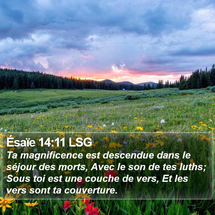 Ésaïe 14:11 LSG Bible Study