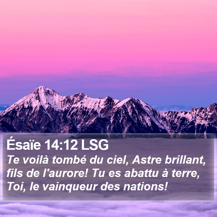 Ésaïe 14:12 LSG Bible Study