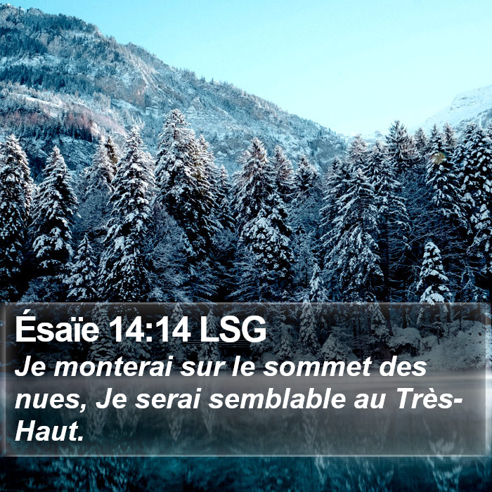 Ésaïe 14:14 LSG Bible Study