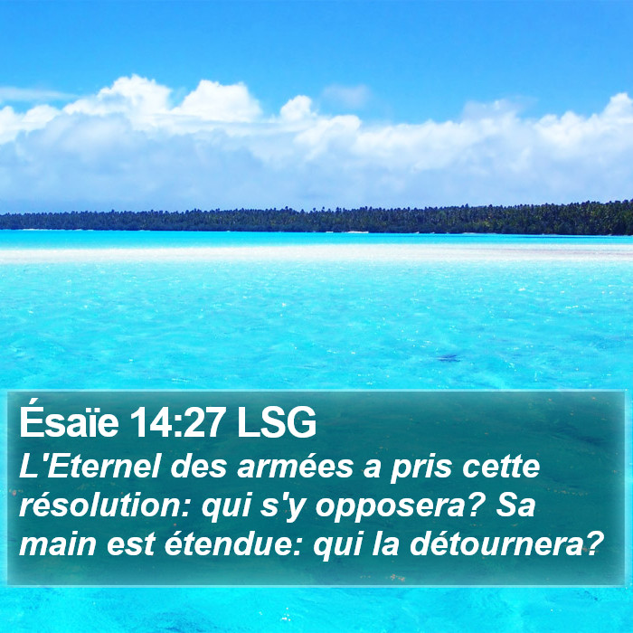 Ésaïe 14:27 LSG Bible Study