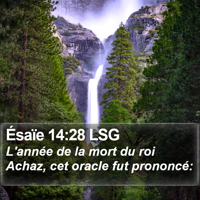 Ésaïe 14:28 LSG Bible Study