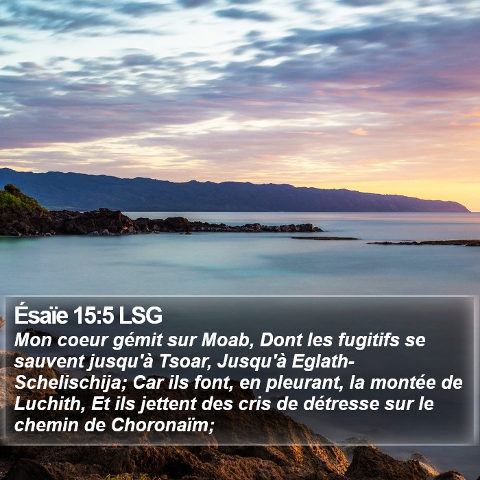 Ésaïe 15:5 LSG Bible Study