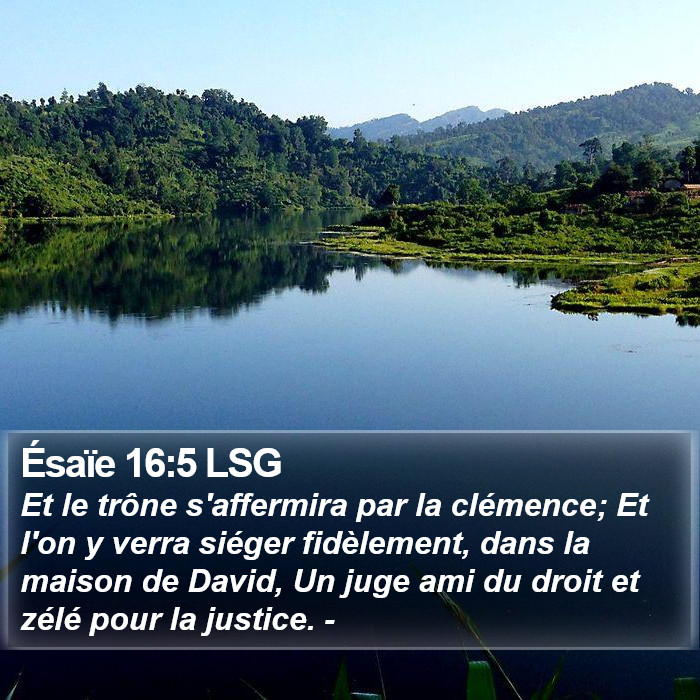 Ésaïe 16:5 LSG Bible Study