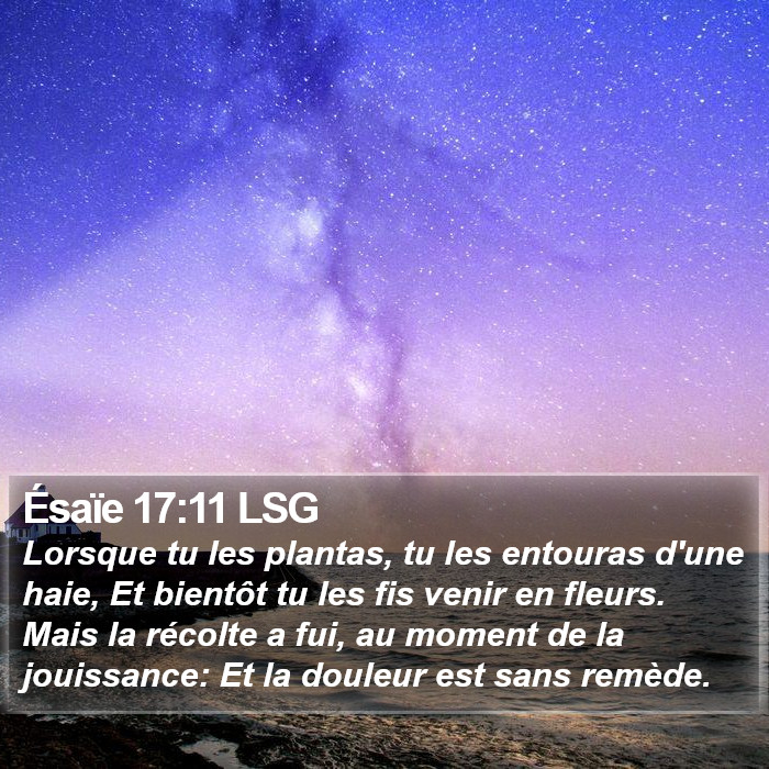 Ésaïe 17:11 LSG Bible Study