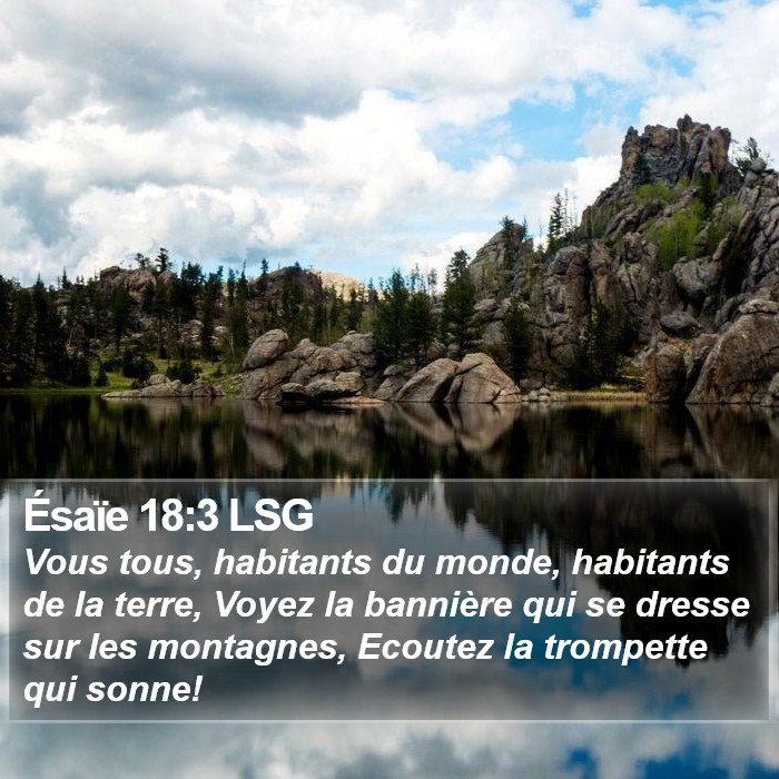 Ésaïe 18:3 LSG Bible Study