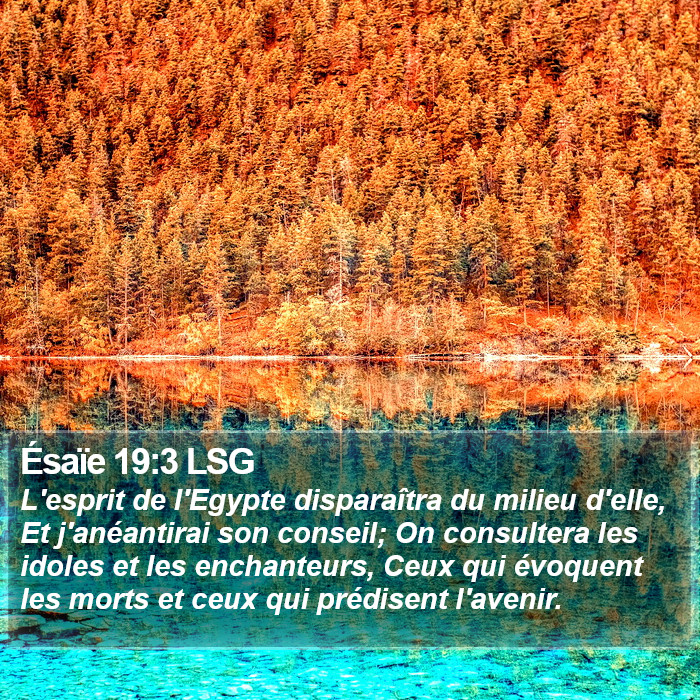 Ésaïe 19:3 LSG Bible Study