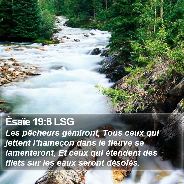 Ésaïe 19:8 LSG Bible Study