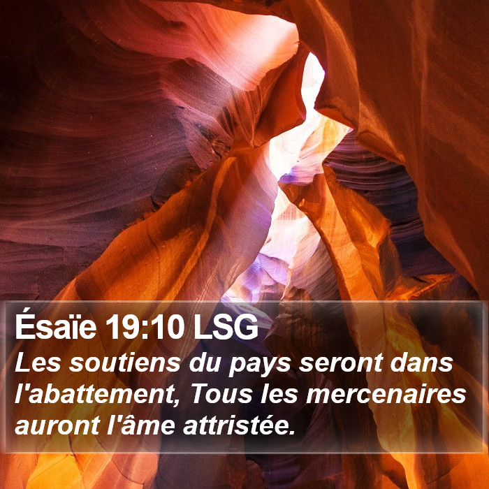 Ésaïe 19:10 LSG Bible Study