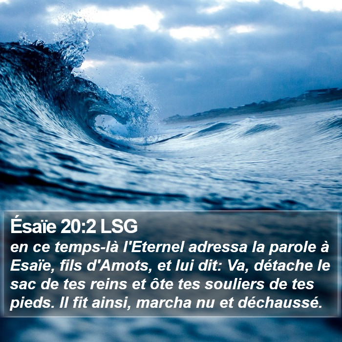 Ésaïe 20:2 LSG Bible Study