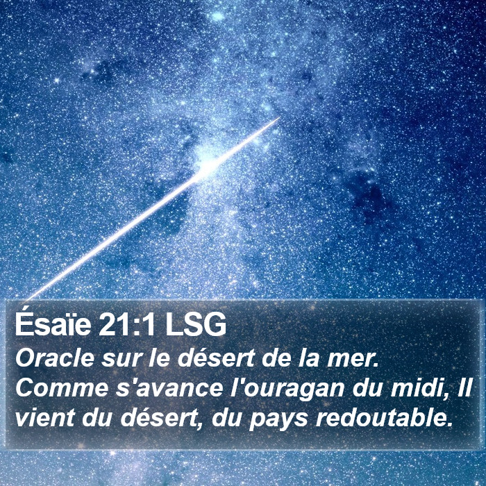 Ésaïe 21:1 LSG Bible Study