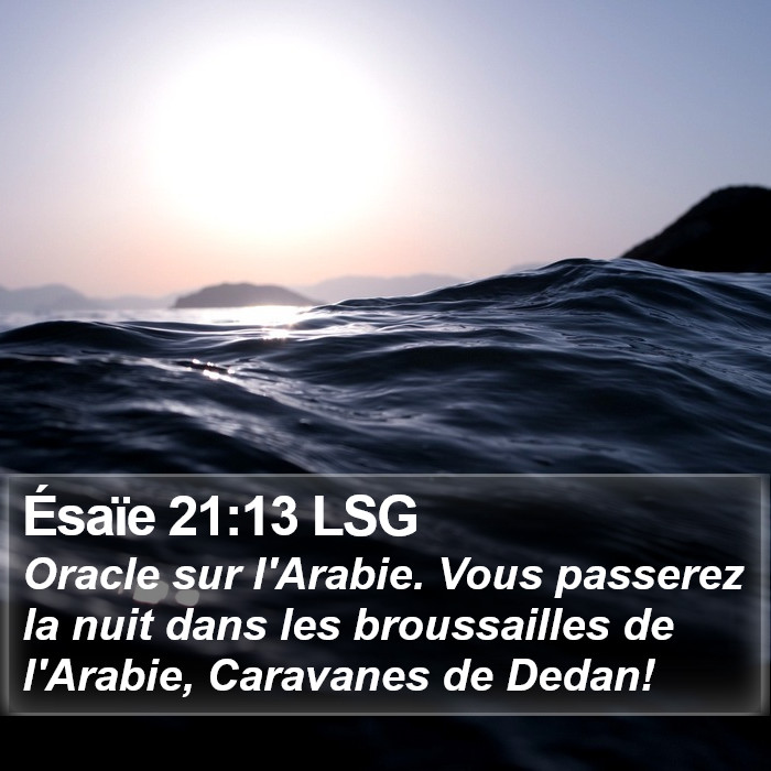 Ésaïe 21:13 LSG Bible Study